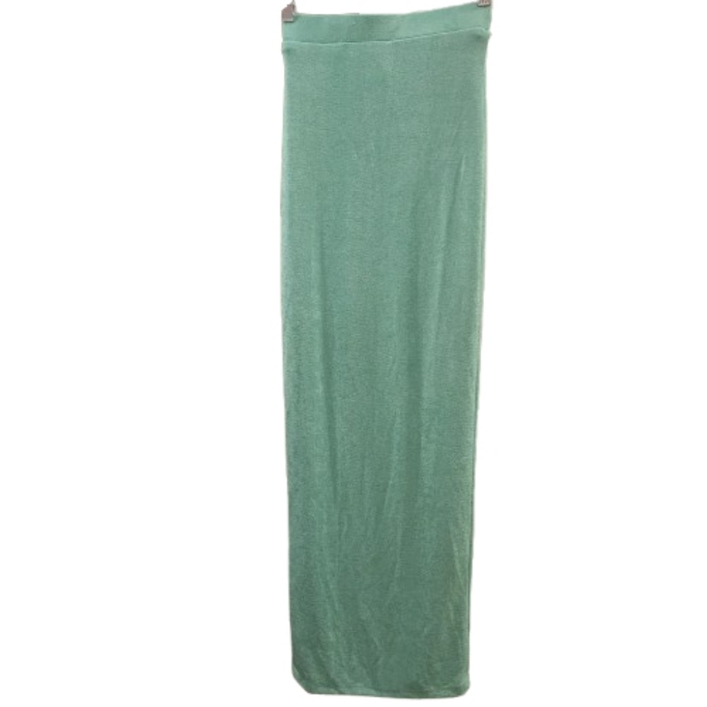 Princess Polly Green Maxi Skirt | High Waist Slit | Size 2